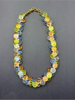 Vintage Monet Lucite Bubble Beads Necklace
